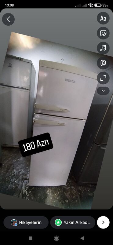 Soyuducular: 2 qapılı Beko Soyuducu Satılır, rəng - Ağ — 1