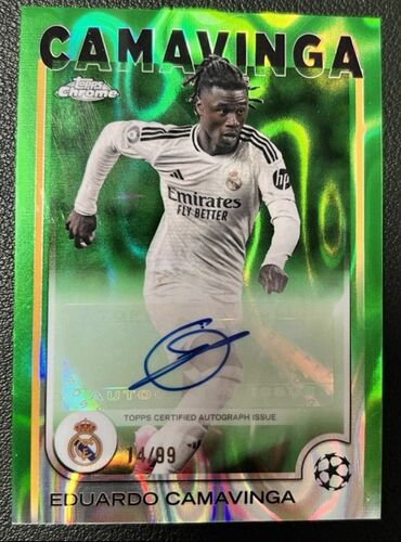 Граммофоны и патефоны: Topps Chrome UEFA Klub Yarışları 2024/25 seriyasından Eduardo
