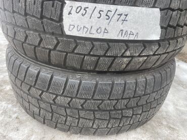 Шины: Шины 205 / 55 / R 17, Зима, Б/у, Пара, Легковые, Япония, Dunlop