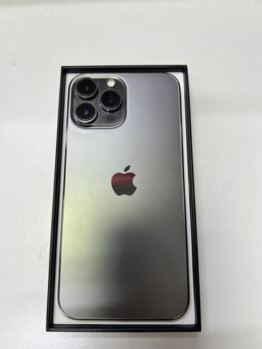 Техника и электроника: IPhone 13 Pro Max, Б/у, 256 ГБ, Graphite, Коробка