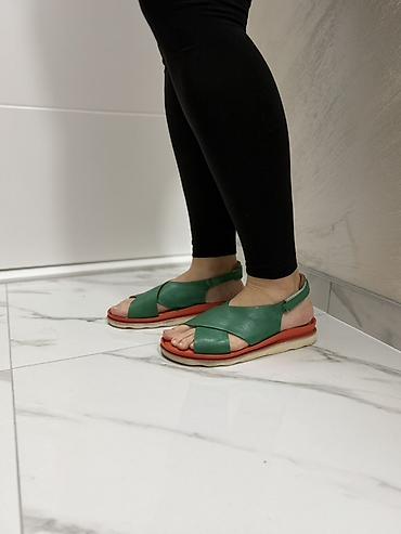 salonke 40: BABOOS Ženske sandale sa otvorenim prstima i petom, modernog dvobojnog — 4