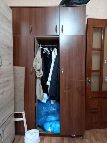 plasik qapi: İşlənmiş, Açılan, 6 qapı Düz dolab, Qarderob, paltar dolabı