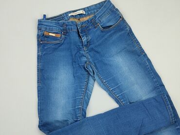 czarne spódnice jeansowe z przetarciami: Jeans, S (EU 36), condition - Good
