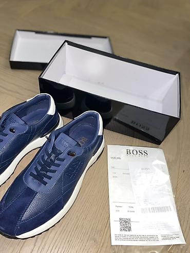hugo: HUGO BOSS kişi krossovkaları - Brend: BOSS (Hugo Boss) - Rəng: Tünd — 2
