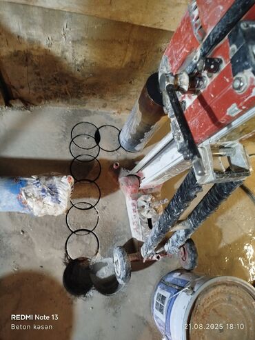 Beton işləri: Beton kəsmə beton deşmə xidməti Karot - HILTI DD 200 / 350 ilə 25 ° — 28