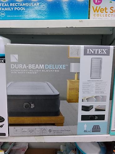 Надувной матрас Intex Dura-Beam Deluxe Comfort-Plush Elevated - at lalafo.kg Надувной матрас Intex Dura-Beam Deluxe Comfort-Plush Elevated -