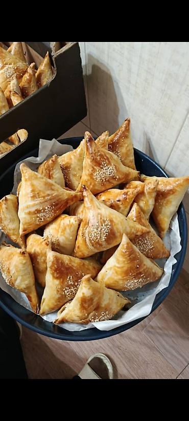 мини самсы: Ассорти самсы курица и сыр. Говядина. Картошка . тыква .(адал)/халяль) — 1