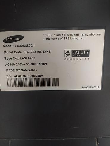 Televizorlar: Samsung LA32A450C1 32" LCD TV Texniki xüsusiyyətlər: - Model — 2