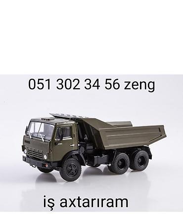 su ceken masinlar: Xidmət: Yükdaşıma üçün özəl samosval sürücülüyü Təsvir: - 6x4 təkər — 1