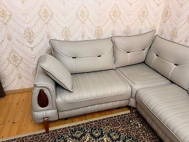 Divanlar: Künc divan – müasir dizayn, açıq boz rəng - Forması: L-şəkilli künc — 3