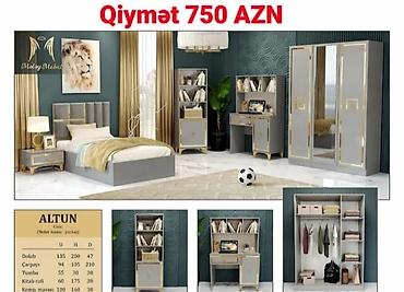 asilqan 65 azn: Oğlan və qız üçün, Yeni, Təknəfərlik çarpayı — 1