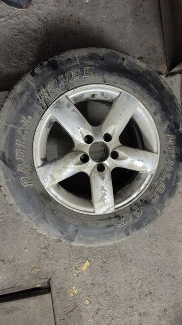 садовый измелчитель: Колеса в сборе 225 / 70 / R 16, Всесезонная, Б/у, Запаска, Внедорожные (АТ/МТ), Литые, отверстий - 5