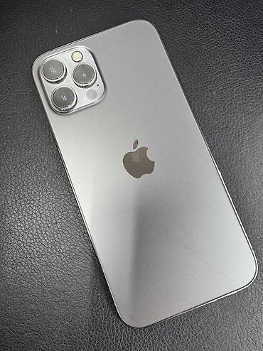 IPhone 12 Pro Max, Б/у, 512 ГБ, Черный, Защитное стекло, Чехол, 100 %