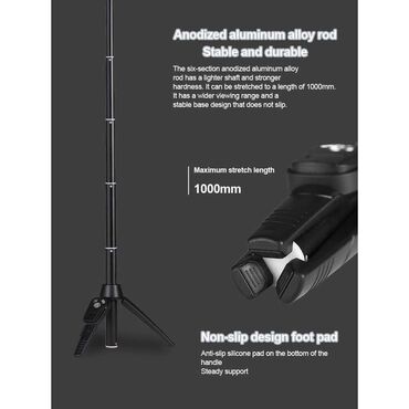 Ostali foto- i video-aksesoari: PODESIVI Bežični TRIPOD Sa Bluetooth UPRAVLJAČEM - Selfie BEŽIČNI — 8