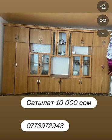 Стенки-шкафы: Секция-стенка для гостиной из ЛДСП под дерево. - Большой модульный — 3