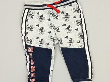 niebieska koszula dla chłopca: Sweatpants, Disney, 9-12 months, condition - Good