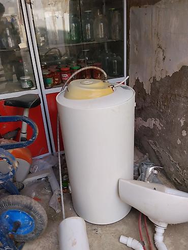 бак для воды в квартиру: Elektrik su qızdırıcısı (şaquli tip) - Silindrik, ağ korpus - Üst — 1