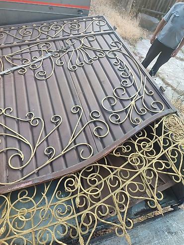 ворота кованные: Кованые распашные ворота с декоративными элементами - Материал — 1