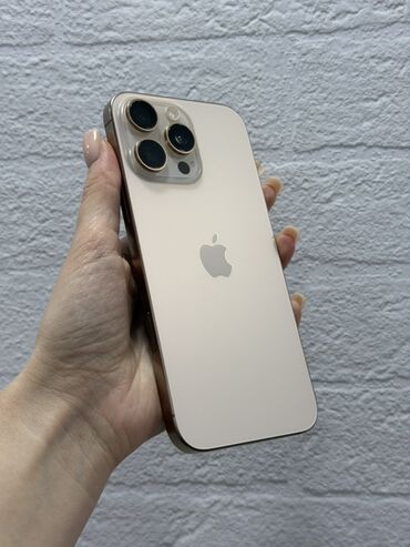 бу телевон: IPhone 16 Pro Max, Б/у, 256 ГБ, Desert Titanium