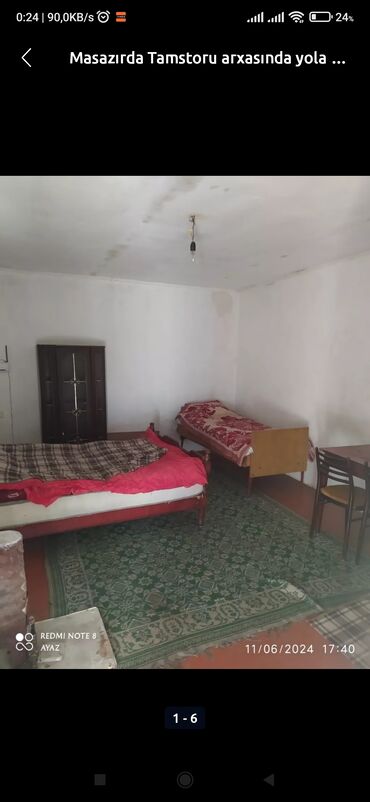zabrat 1 kiraye evler: Masazırda kirayə ev yola yaxin