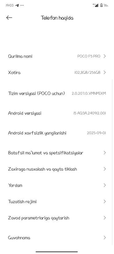 модем хуавей: Poco F5 Pro, Колдонулган, 256 ГБ, түсү - Кара