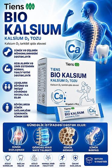 qumin etir: Tiens Bio Kalsium – Kalsium D3 tozu (qida əlavəsi) Məhsulun forması — 1