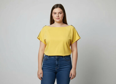 bluzki z aplikacjami: ISABEL, Жіноча блуза, розмір 3XL