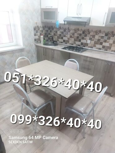 Masa və oturacaq dəstləri: Qonaq otağı üçün, Yeni, Açılmayan, Dördbucaq masa, 4 stul -da lalafo.az — 14 Masa və oturacaq dəstləri: Qonaq otağı üçün, Yeni, Açılmayan, Dördbucaq masa, 4 stul — 14