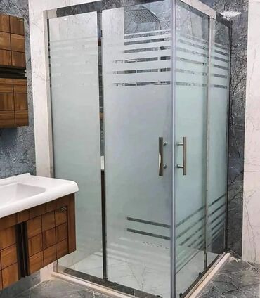 Duş kabinaları, arakəsmələr: Yeni Üstü açıq kabina, Düzbucaqlı, Pulsuz çatdırılma — 7