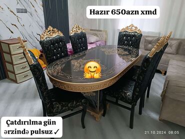 Qonaq otağı dəstləri: Masa desti yeni