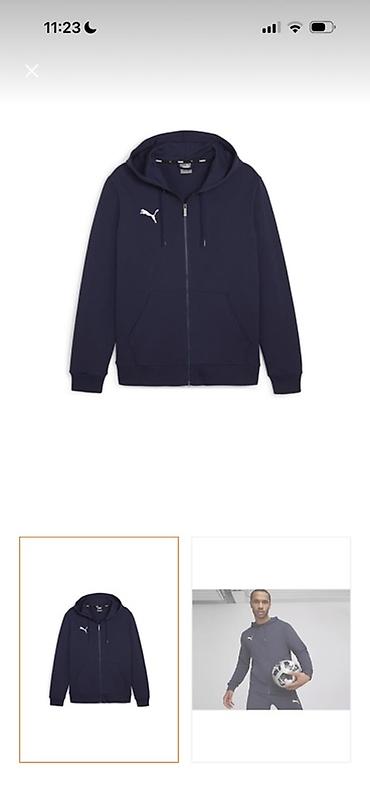 kişi jaketleri: Svitşot, Puma, S, rəng - Göy — 1