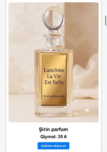 ysl parfüm: Məhsul: 30 ml qablaşdırmada qadın ətirləri Növlər: - Givenchy — 2