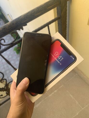 iphona x: IPhone X, 64 GB, Qara, Face ID