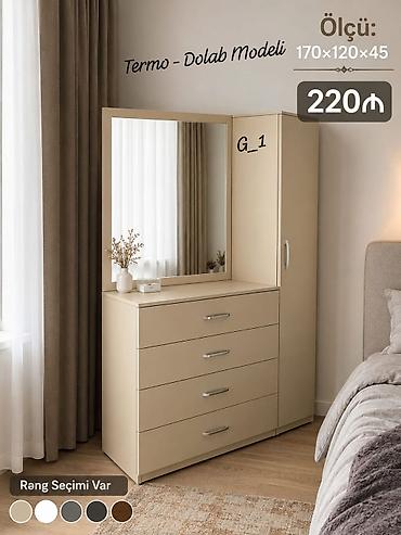 guzgu komod: Termo – Dolab modeli Ölçü: 170 × 120 × 45 sm Qiymət: 220 ₼ - Geniş — 1