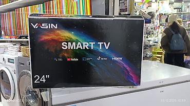 Телевизоры: Срочная акция! Смарт‑телевизор YASIN 24" (диагональ 62 см) - Высота — 1