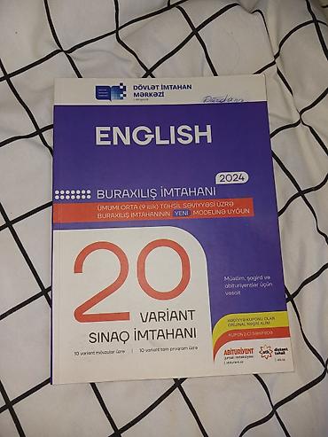Книги и журналы: Məhsul: “English – Buraxılış imtahanı 2024” (DİM formatı) Təsvir: - — 1