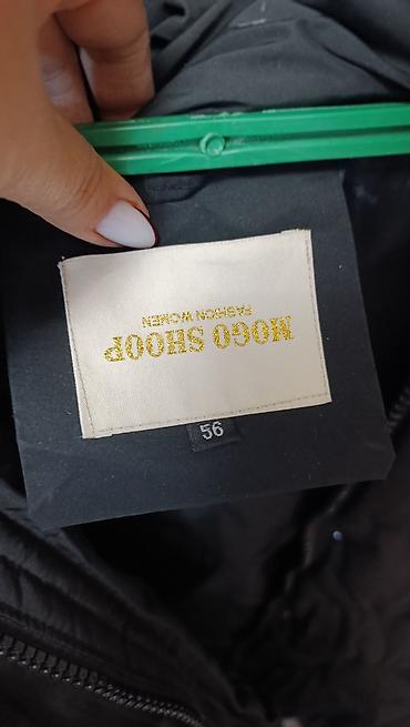 Айымдардын кийими: Женский пуховик Moco Shop, размер оверсайз до 54 - Цвет: чёрный — 2