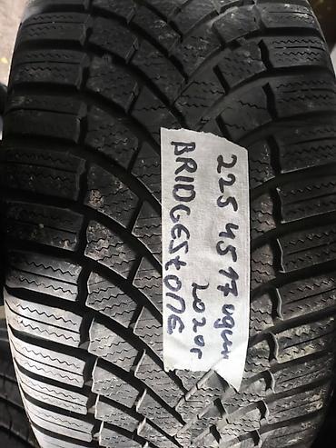 22545 r17 зима: Шины 225 / 45 / R 17, Зима, Б/у, 1 шт, Легковые, Bridgestone — 1