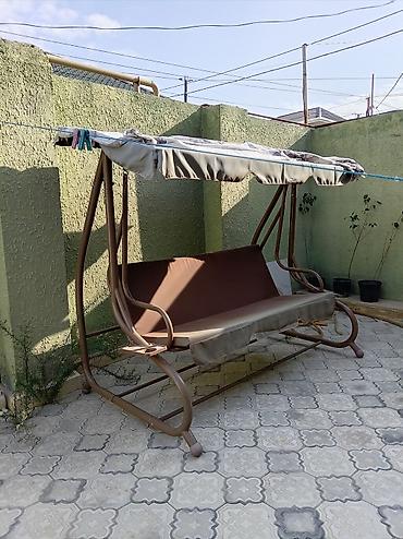 Yelləncəklər: Bağ yelləncəyi – 3 nəfərlik, günlükli - Möhkəm metal karkas, toz boya — 2