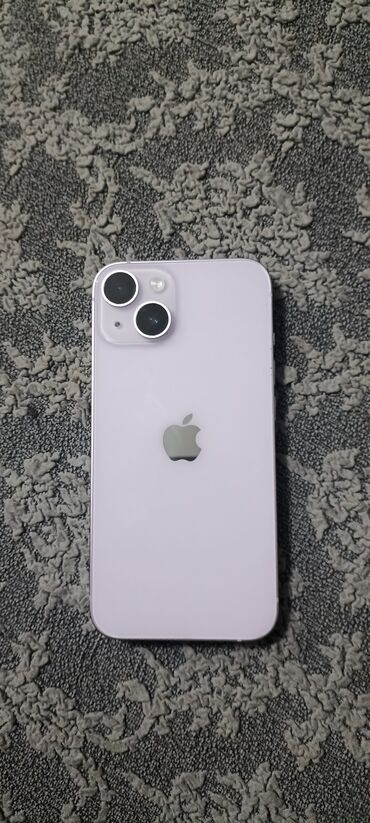 Apple iPhone: IPhone 14, Б/у, 128 ГБ, Наушники, Защитное стекло, Чехол, 93 %