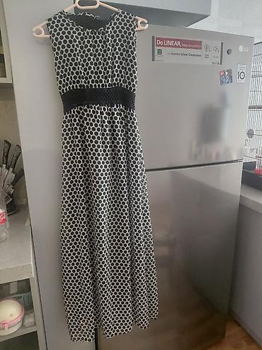 Donlar: Qadınlar üçün maxi donlar – 3 model dəsti - Qara-ağ xallı maxi don — 1