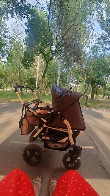 Коляски: Срочно продается!!!Отличная коляска 2 в 1, имеется люлька, зимний — 6