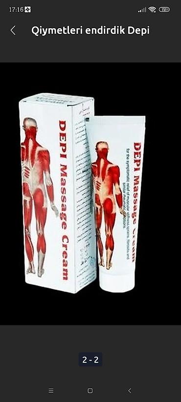 birja com masaj: YENIDIR, depi massage cream, oynaq, əzələ, diz ağrılarına çox yaxsi — 3