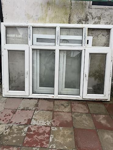 Plastik pencere eni 2m 3 sm,hunduru 1m 37sm PVC pəncərə dəs -