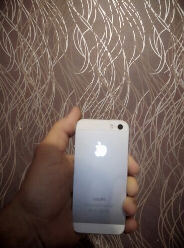 çəki daş: IPhone 5s, 16 ГБ, Серебристый, Отпечаток пальца
