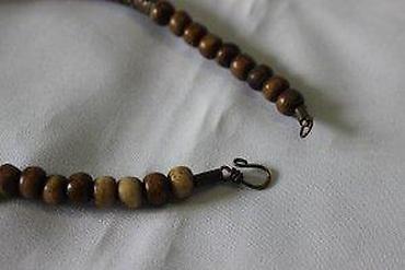 Ogrlice: STARA UNIKATNA OGRLICA, BRONZA, DRVO, ĆILIBAR, RUČNI RAD | Unikatna — 11