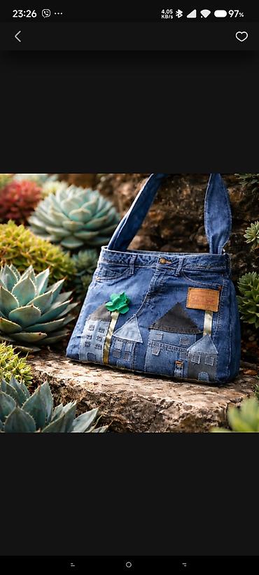 Torbe: Džins torba – ručno pravljena tote/šolder torba od farmerki - — 11
