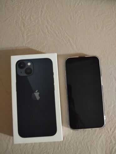 Apple iPhone: IPhone 13, Б/у, 128 ГБ, Черный, Коробка