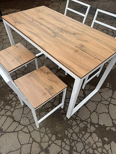 study table: Кухонный стол, Новый, Прямоугольный, Нераскладной — 6
