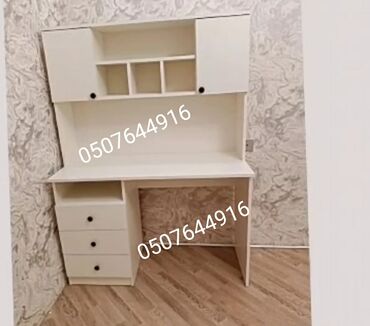 Sifarişlə yazı masaları: Düz masa, Stulsuz, Polkalı, Siyirməli, Azərbaycan, Mat laminat — 2